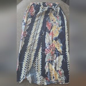 Tropical Leaf Print Bedding Comforter - Black with Green, Yellow & Coral Accents